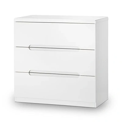 Image de Julian Bowen Commode à 3 tiroirs Manhattan, blanc