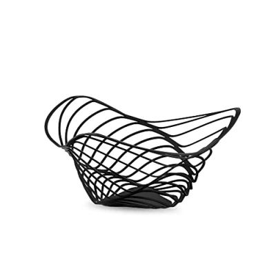 Image de Alessi Trinity ACO04 / 12 B Porte Agrumes Design, Acier Coloré avec Résine Époxy, Noir