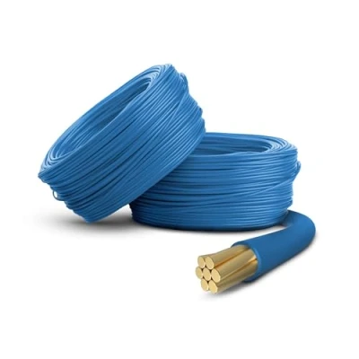 Image de Primes DIY Fils Électriques, Câble de conduit unipolaire 1,5 mm 6491X Bleu neutre (10 mètres)