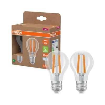 Image de OSRAM Energy Class en forme d&#039;ampouclassique, 3,8 W / 806 lm, EEK A, lumière blanc froid (4000 K), CRI 80, verre transparent sans plomb, culot E27, IP20, diamètre 60 mm.