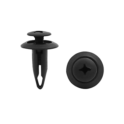 Image de sourcing map 6mm Diamètre Trou Plastique Voiture Garde Boue Pare Chocs Clips Rivets retenue 10Pcs