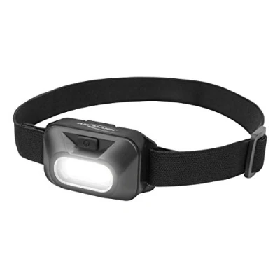 Image de ANSMANN Lampe frontale HD120B (1 pce) torche d&#039;une puissance de 125 lumens pour une portée 14 m max. LED W, avec 3 piles LR03 incluses