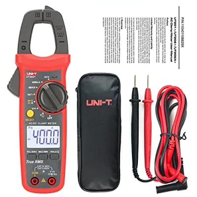 Image de UNI T UT203+ Pince ampèremétrique numérique AC/DC Gamme automatique de courant True RMS Max/Min Multimètre rétroéclairage