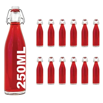 Image de 12 x 250 ml balancer dessus bouteille avec des bouteilles de 0,25 litres slkfactory verre haut swing
