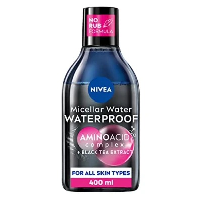 Image de NIVEA MicellAIR démaquillant professionnel imperméable (400 ml), pour les yeux, nettoyant la peau,