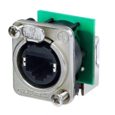 Image de Connecteur RJ45 etherCon® D Neutrik NE8FDP R femelle, coudé 8P8C nickel 1 pc(s)