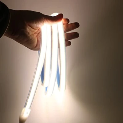 Image de pcning 220V COB LED Bande IP67 Etanche 280 LEDS/M Flexible Ruban pour Exterieur Corde Lampe 4000K Blanc 1M 2M 3M 220 Volt (Blanc, 1)