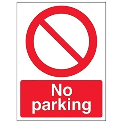 Image de vsafety 52030 an s &quot;Interdiction No Parking&quot; Accès signe, autocollant, Portrait, 150 mm x 200 mm, rouge