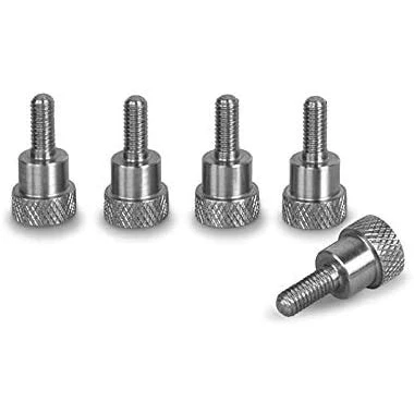 Image de Precisiongeek Moleté Pouce vis/Vis d&#039;épaule acier inoxydable M5 x 10mm Lot de 5