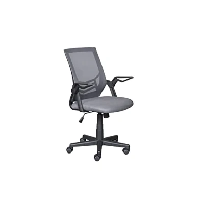 Image de Inter Link Chaise pivotante de bureau Fauteuil pivotant Idéal pour le à domicile Gris Jilli