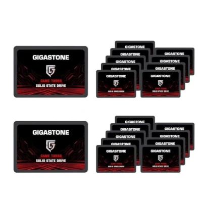 Image de Gigastone SATA SSD internes 256Go (Lot de 20) 2.5&quot; III Interface 3D NAND Disque Dur Jeu Compatible avec Ordinateurs Portables et Bureau 2.5 Pouces 520Mo/s SLC Cache