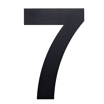 Image de nanlyiau Numero Maison anthracite Numéro de Moderne Haute 22.8cm /9in RAL 7016 Acier inoxydable, Aspect flottant, facile à installer et fait solides SUS304(7016 9n7)