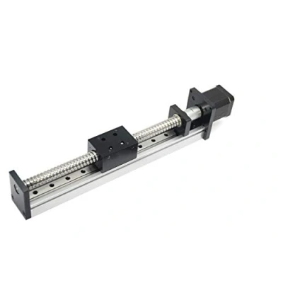 Image de Zeberoxyz 1 vis à bille linéaire SFU1605 avec rails linéaires carrés moteur pas NEMA17, longueur de course efficace 200mm pour pièces routeur CNC (taille:200mm)