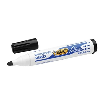 Image de BIC 11380 Marqueur velleda 1701 pointe ogive tracé 2 mm effaçables encre base alcool corps plastique Inodore