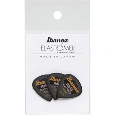 Image de IBANEZ BEL16HD10SHBK Lot de 3 médiators souples en élastomère Noir