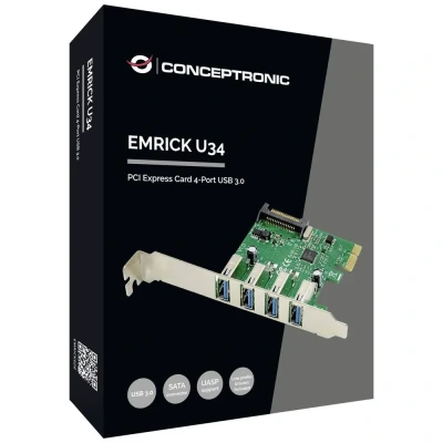 Image de Conceptronic EMRICK02G carte et adaptateur d&#039;interfaces Interne USB 3.2 Gen 1 (3.1 1) Neuf