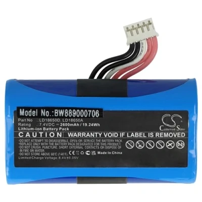 Image de vhbw Batterie Compatible avec Pax A910, A930 Scanner de Code Barre POS (2600mAh, 7,4V, Li ION)