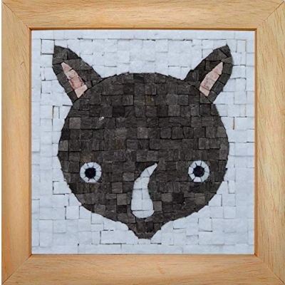 Image de Trois petits points Mosaic Box Rhinoceros Face GEANT, 6192459602585, Universel