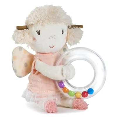 Image de Fehn Anneau Hochet Fée Griffon pour Hocher, Toucher, Jouer un Compagnon Fidèle avec une Figurine en Tissu Doux et Moelleux Jouet de Motricité Bébés Jeunes Enfants 0+ Mois