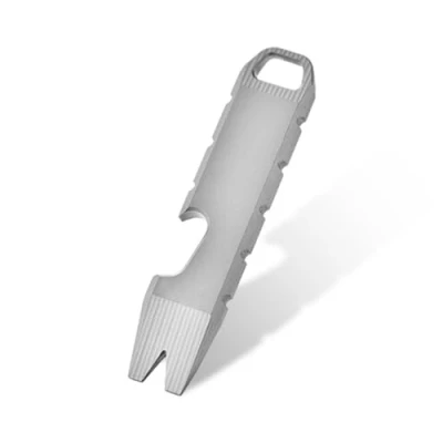 Image de Pry Bar EDC, Porte clés Barre Levier avec Ouvre bouteille/Fonction de Coupe Rapide pour le Camping en Plein Air