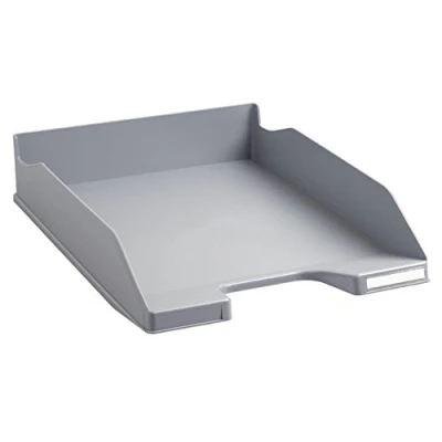 Image de Exacompta Réf. 11341D 1 corbeille à courrier COMBO MIDI dimensions utiles 34 x 25 6,5 cm pour format A4+ peut contenir 500 feuilles couleur granit