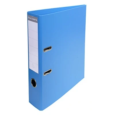 Image de Exacompta Réf. 53742E 1 classeur à levier A4 Prem&#039;Touch Dos de 70 mm Mécanique 75 Dimensions extérieures : 32 x 29 7 cm Format classer Coloris Bleu