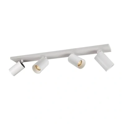 Image de Arcchio Spot Iavo à intensité variable (Moderne) en Blanc Aluminium e. a. pour Salon &amp; Salle manger (à 4 lampes, GU10), Lampe encastrable, plafonnier, applique
