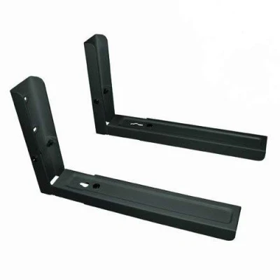 Image de deleyCON Universel Support pour Four à Micro Ondes Jusqu&#039;à 35Kg Réglable 48,3cm Mural Noir