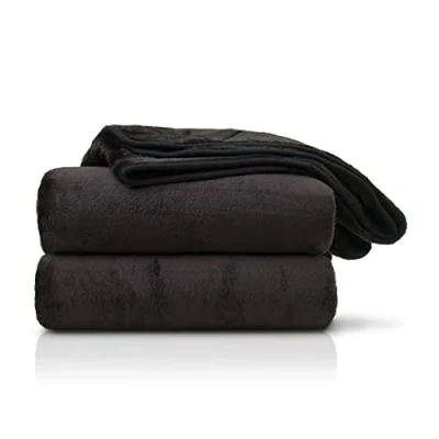 Image de Amago Couverture Extra Douce, Sensation Cachemire, 130 x 170 cm Vert Foncé