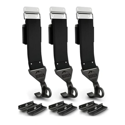 Image de Borgen support vélo mural port réglable compatible avec vélos électriques, de route, VTT accroche caoutchouté contre rayures