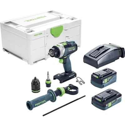 Image de FESTOOL Perceuse visseuse à percussion sans fil TPC 18/4 5,2/4,0 I Plus Quadrive 575605