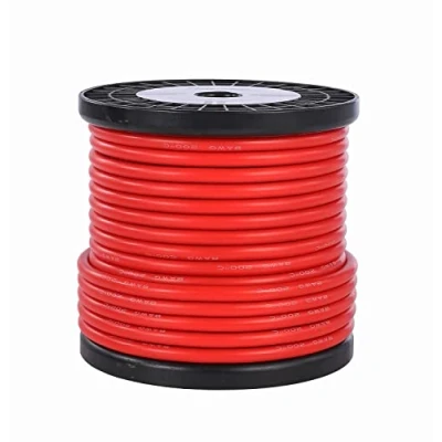 Image de TUOFENG Bobine de Fil silicone calibre 8 18,3 mètres rouge AWG toronné 1650 brins OFC cuivre étamé, soudez rapidement