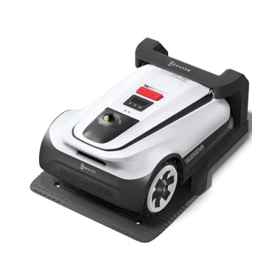 Image de ECOVACS Goat A3000 LiDAR Robot Tondeuse sans Fil périphérique 3000m², Navigation Dual LiDAR, Charge Rapide 45 Min, Cartographie Auto., Puissance de Coupe 100W, Tonte précise des Bordures, Pente 50%