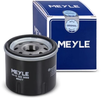 Image de MEYLE 16 14 322 0008 Filtre à huile M20x1,5 ORIGINAL Quality vissé RENAULT: TWINGO 1, CLIO 4, 3, DACIA: Sandero 2, I, LOGAN MCV 2