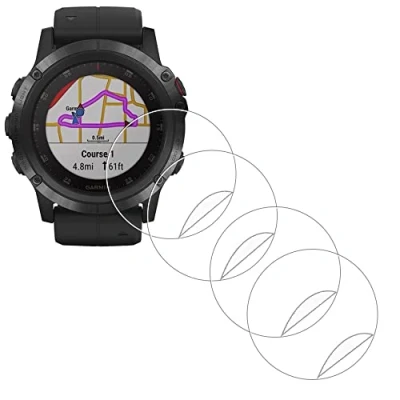Image de iDaPro 4 Pièces Protection Ecran pour Garmin Fenix 5X Plus/fånix 51 mm montre TPU protecteur protège écran Films Screen protector