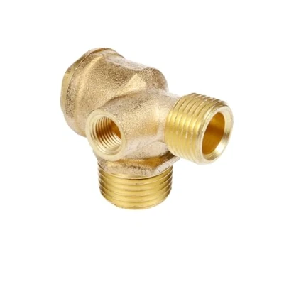 Image de Clapet anti retour pour compresseur d&#039;air en laiton à 3 voies avec filetage femelle 1,27 cm x 0,95 0,35