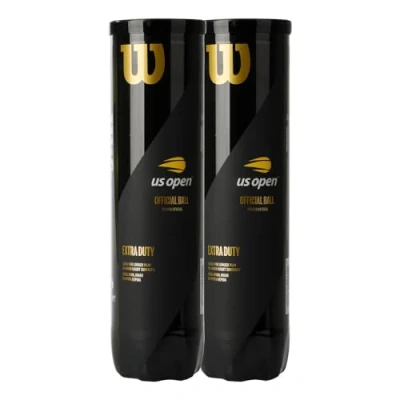 Image de Wilson Balles de Tennis, US Open, 2 Boîtes 4 Chacune, pour Surfaces Dures, Jaune, WRT11752P