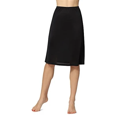 Image de Bellivalini Jupon sous Robe Jupe Lingerie vêtements Femme ME4141 (Noir, S)