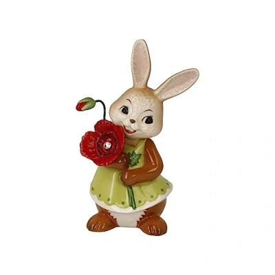 Image de Goebel Figurine de Lapin « EIN kleines Dankeschön! », en faïence, Dimensions : 7 x 5,5 12 cm, 66 845 87 1