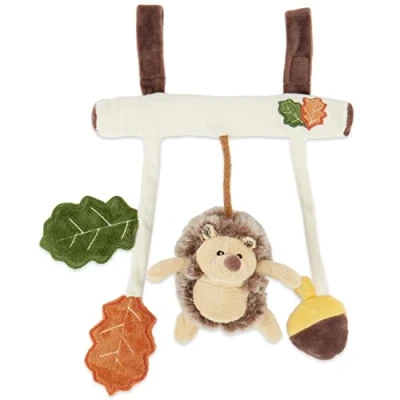 Image de BIECO Chaîne pour Poussette Design Hérisson env. 30x21 cm Chaine de Poussette, Mobile lit bébé ou Parc Pendentif Arche Jeu d&#039;activité Jouet Bebe
