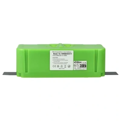 Image de vhbw Batterie Compatible avec iRobot Roomba 965, 896, 960, 980, 985, 676 Robot électroménager Vert (2600mAh, 14,4V, Li ION)