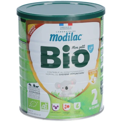 Image de Modilac 2 MON Petit bio LF+ Lait de suite pour nourrisson 2ème âge