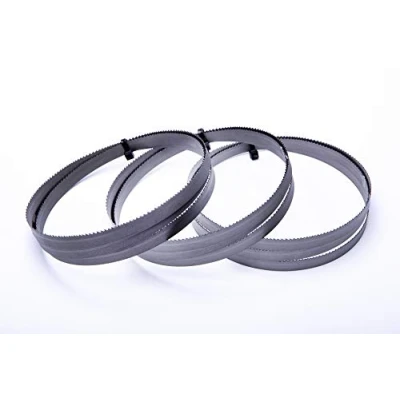 Image de Encut Lot de 3 lames scie à ruban, haute performance, dimensions : 1140 x 13 0,65 mm, 10 14 dents, en bi métal M42, pour ruban Güde MBS 105 V