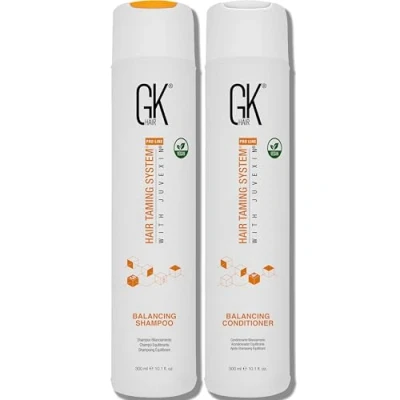 Image de GK HAIR Global Keratin Balancing Shampoo and Conditioner Sets (300ml/10.1 Fl Oz) pour le nettoyage en profondeur des cheveux gras et colorés hommes femmes