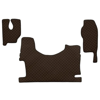 Image de F CORE FL24 BROWN Ensemble de tapis sol Similicuir avant 3 marron
