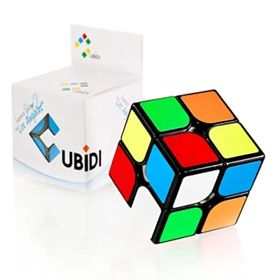 Image de CUBIDI® Originale Cube Magique 2x2x2 Type Los Angeles Speedcube de Vitesse avec Caractéristiques Rotation Optimisées Classique Jouet 2x2 Le Puzzle 3D Casse Tete pour Adulte et Enfant