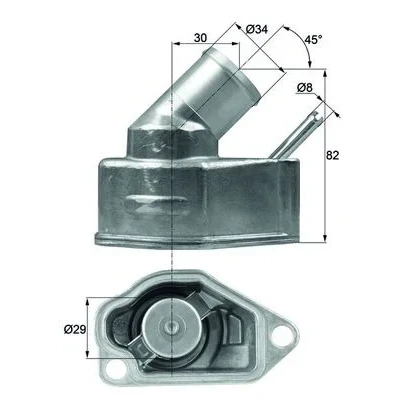 Image de MAHLE ORIGINAL TI 10 92 Thermostat d&#039;eau avec joint d&#039;étanchéite OPEL: Zafira A, B, Astra H 3/5 portes, VAUXHALL: Mk4 CC