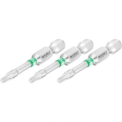 Image de HAZET Lot de 3 embouts hexagonaux 6,3 (1/4&quot;) Profil Torx intérieur T10 2223NSLG T10/3