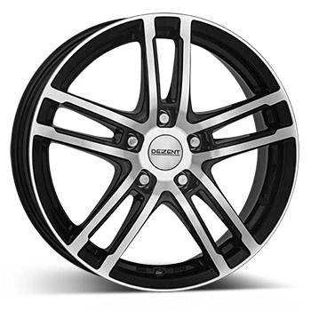 Image de DEZENT 5Trou 16Pouce 114.3mm Jante alu TZ dark mattschwarz Front poliert TTZZ0BP50E
