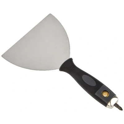 Image de wolfcraft 4047000 spatule large professionnel poignée + embout, Noir